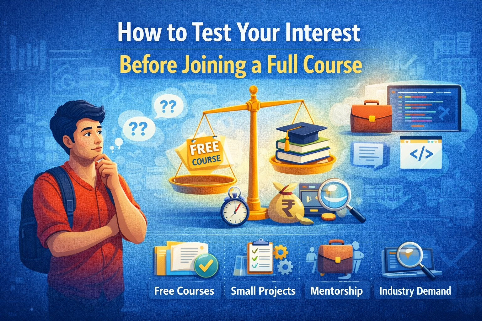 How to test your interest before joining full course