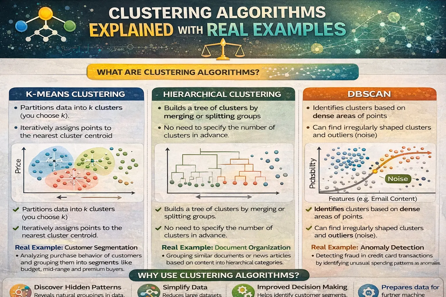 Clustering Algorithms Explained with Real Examples