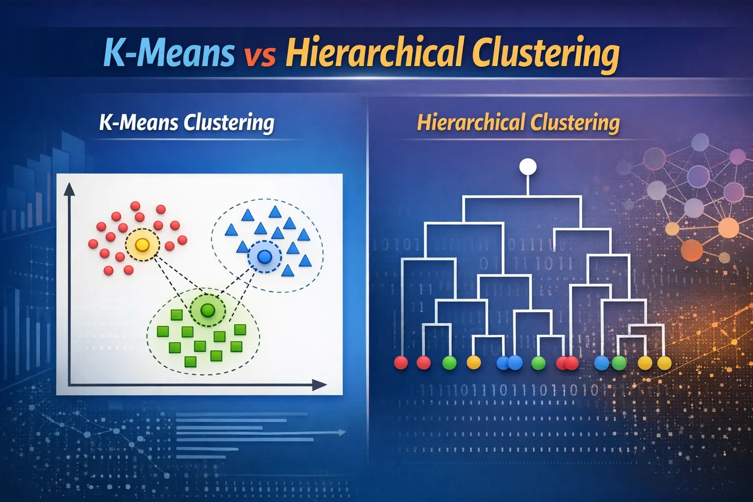 K-Means vs Hierarchical Clustering