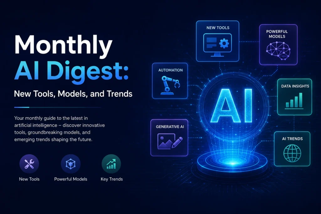 Monthly AI Digest: New Tools, Models, and Trends