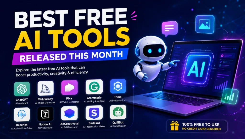 Best Free AI Tools Released This Month