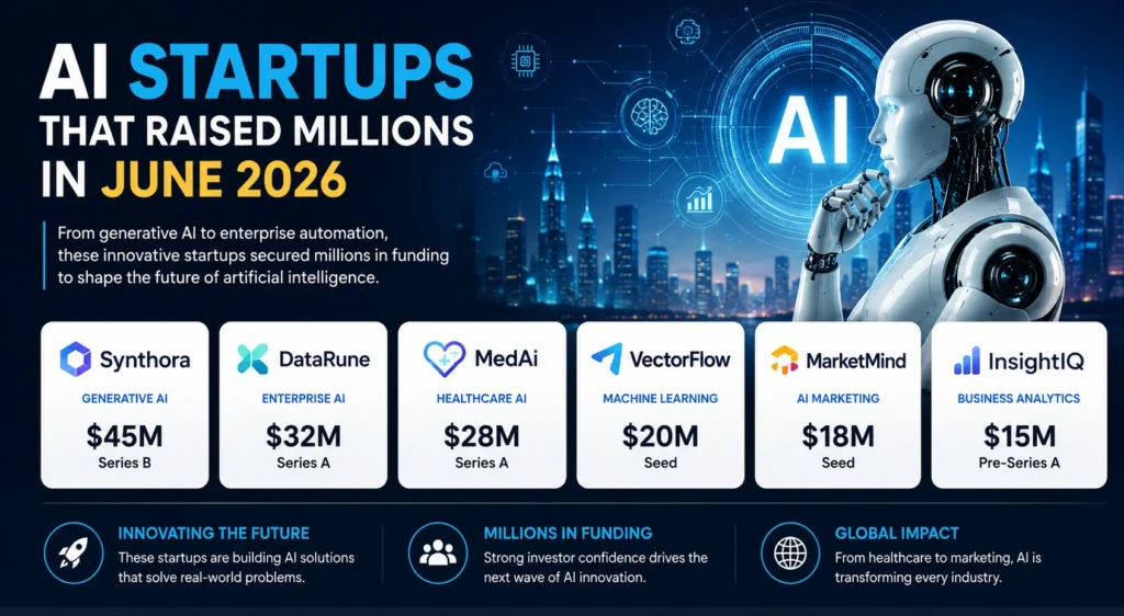 AI Startups That Raised Millions in June 2026