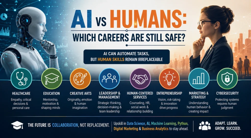 AI vs Humans: Which Careers Are Still Safe?