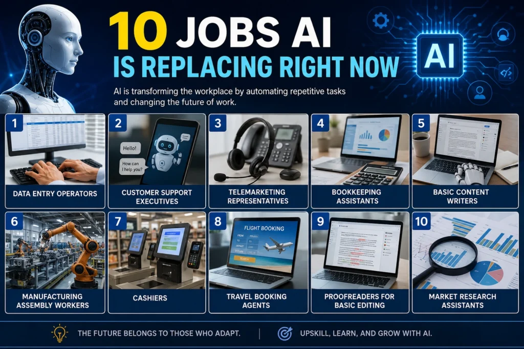 10 Jobs AI Is Replacing Right Now